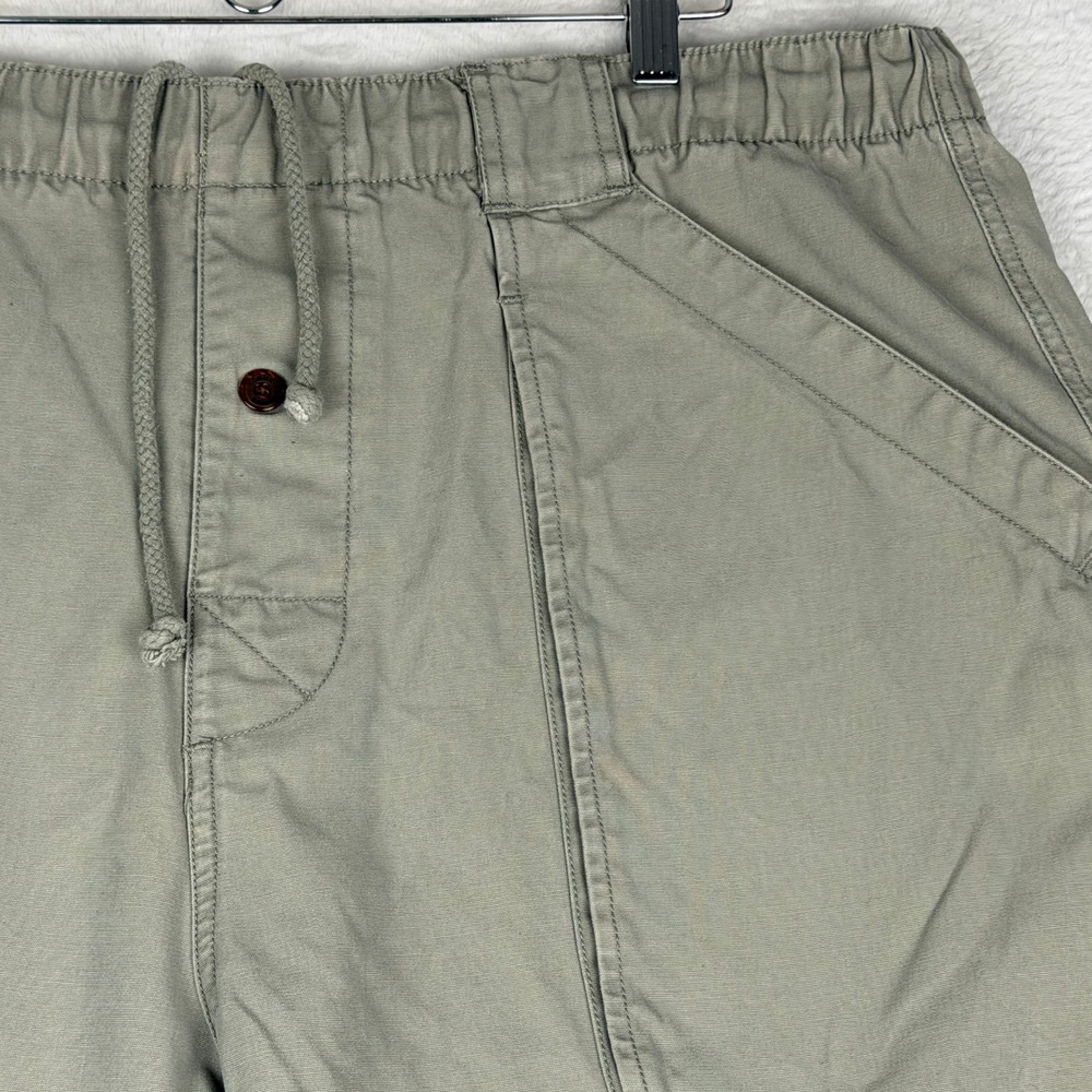 Vintage Tommy Bahama Key Largo Cargo Shorts Mens XL Sage Green Cotton Y2K - Picture 3 of 13